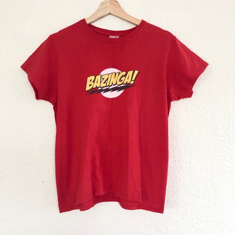 VINTAGE BABY TEE BAZINGA GRAPHIC